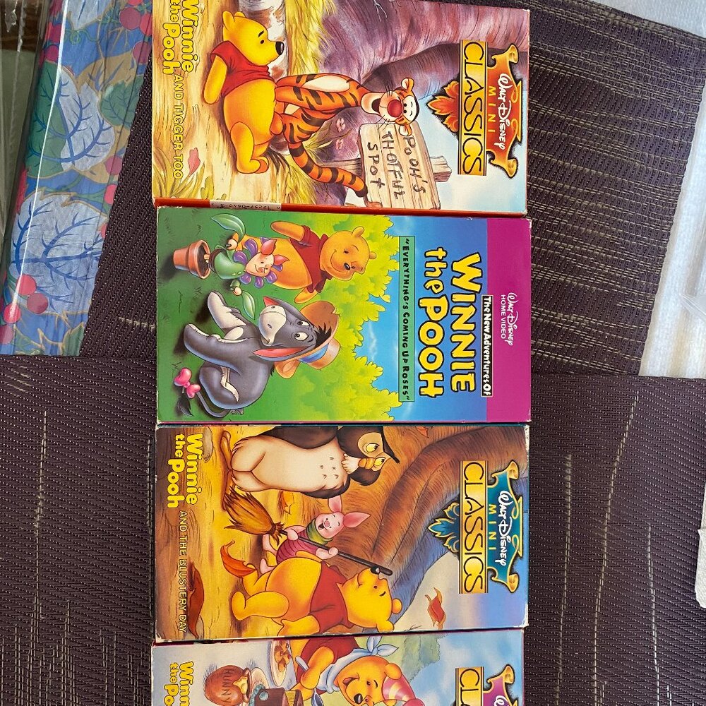 Walt Disney Home Videos Winnie the Pooh VHS Tapes ( 4 total)